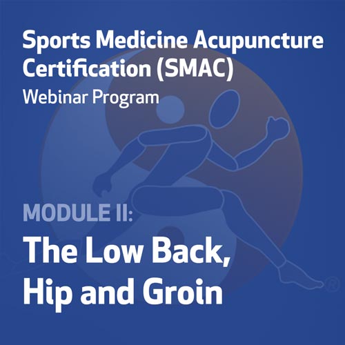 Sports Medicine Acupuncture Certification (SMAC) Webinar Program - Module II: The Low Back, Hip and Groin